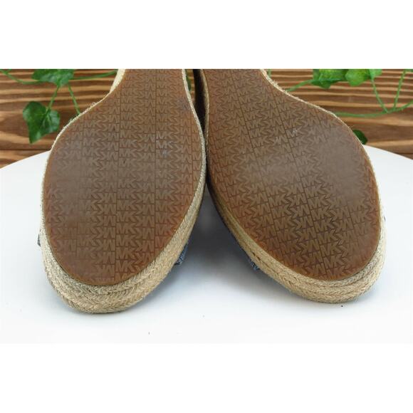 Michael Kors Sz 6.5 M Blue Gladiator Fabric Women Sandals - Picture 6 of 7